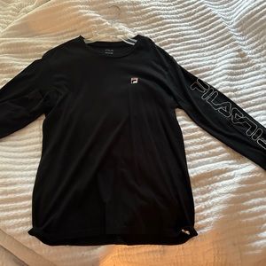 Fila long sleeve black shirt